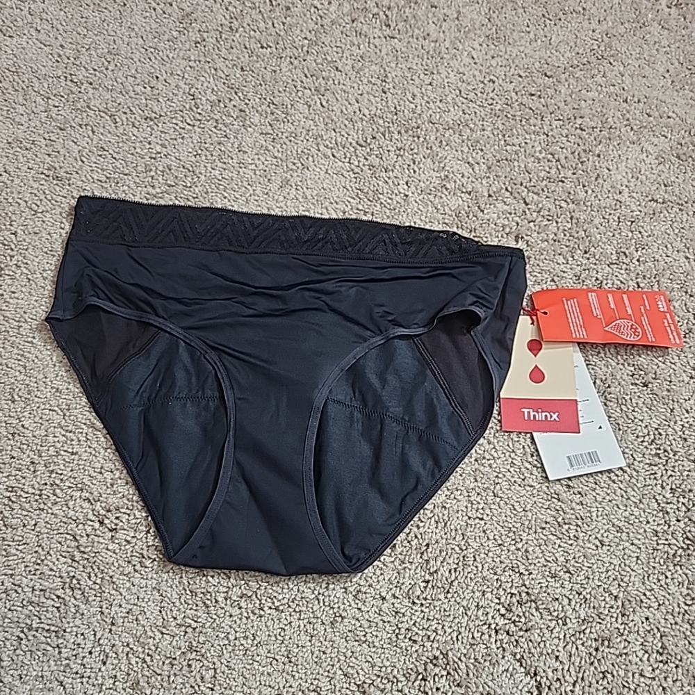Thinx Period Underwear for Women’s Size 2X Black - Moderate Absorption